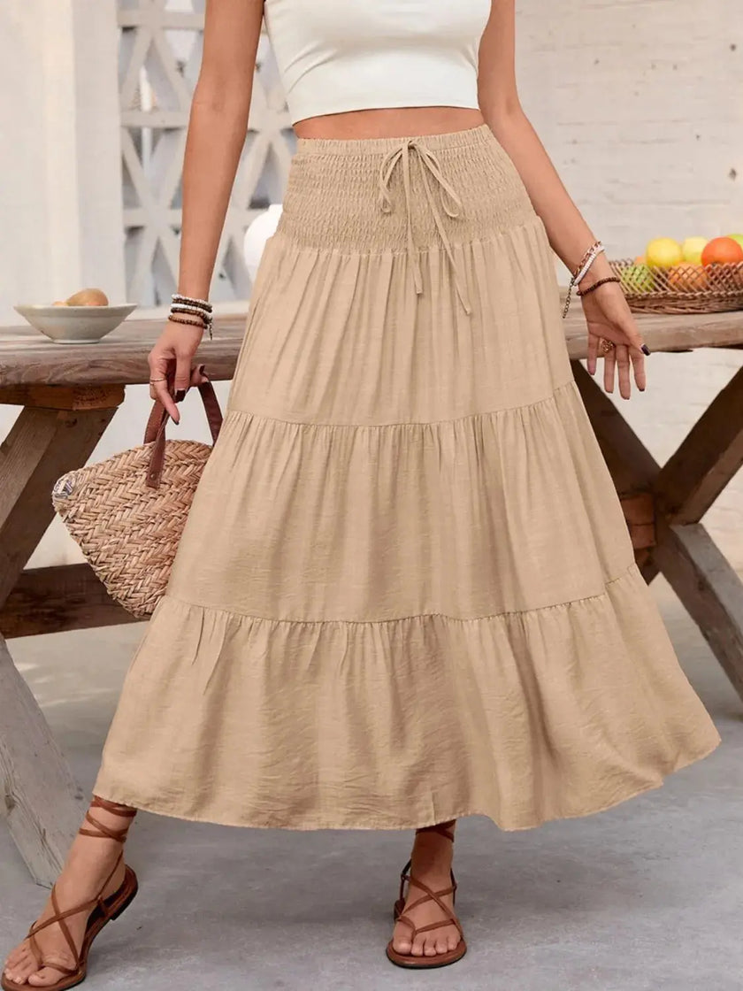 Smocked Tiered Skirt  Style Ratio