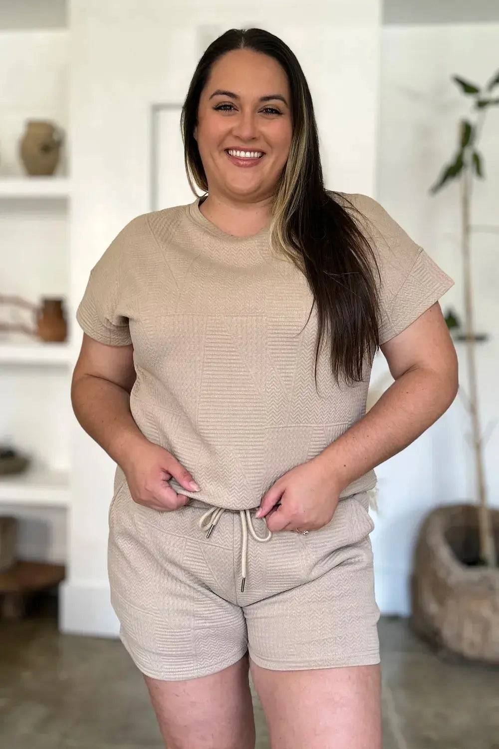 Double Take Short Sleeve Top and Shorts Set  Style Ratio