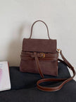 Suede Buckle Decor Crossbody Bag  Style Ratio