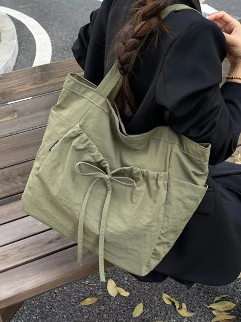 Lightweight Bow Decor Handbag  Style Ratio