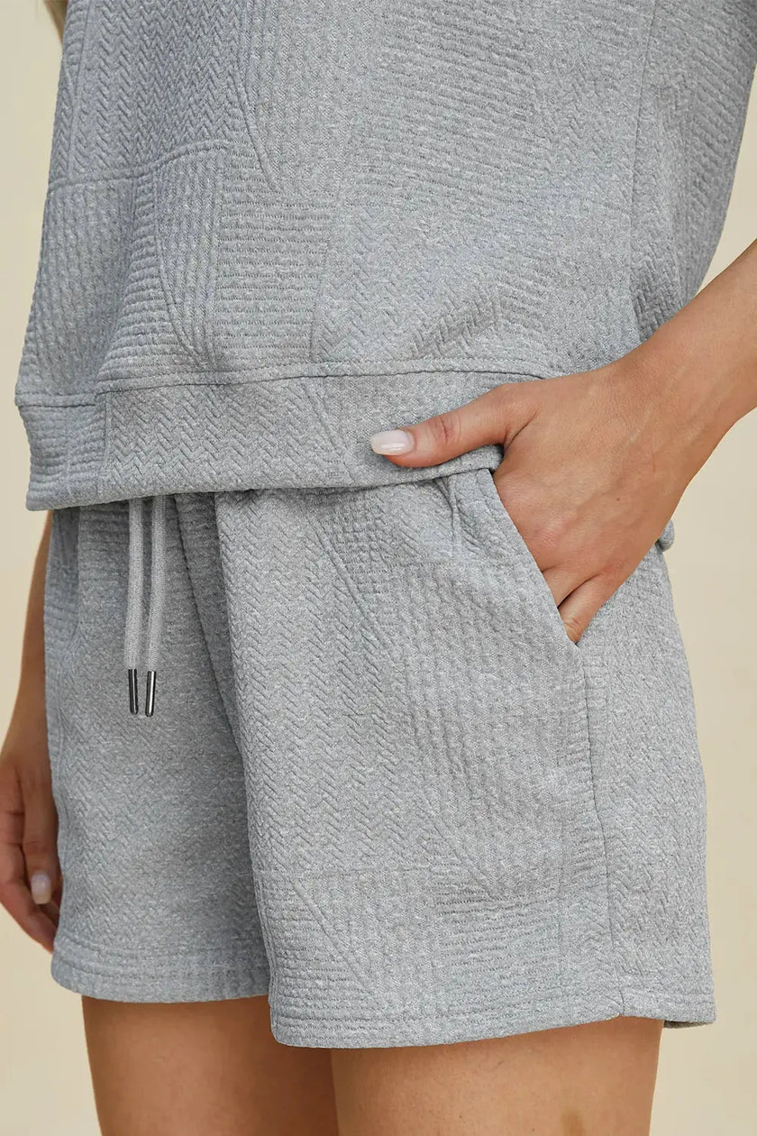 Double Take Short Sleeve Top and Shorts Set  Style Ratio