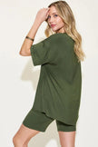 Basic Bae Full Size V-Neck Drop Shoulder Shirt and Shorts Loungewear  Style Ratio