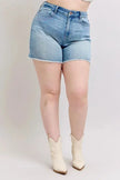 Judy Blue High Waist Western Embroidery Detail Cut Off Denim Shorts  Style Ratio