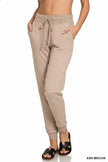 Zenana Drawstring Cotton Joggers with Pockets  Style Ratio
