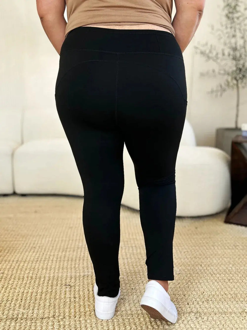 Wide Waistband Sports Leggings  Style Ratio