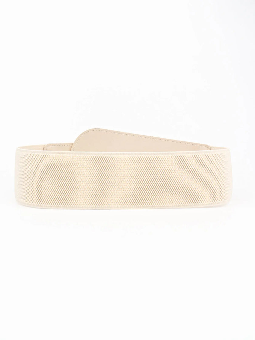 PU Elastic Wide Belt with Alloy Buckle  Style Ratio