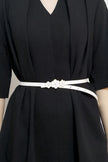 Flower Decor Skinny PU Belt  Style Ratio