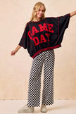 BiBi Gameday Theme Checkered Printed Pants  Style Ratio
