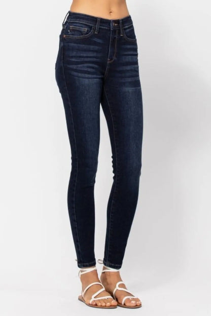 Judy Blue High Waist Handsand Skinny Jeans Trendsi