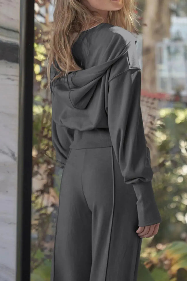 Zip-Up Hoodie and Pants Active Set  Style Ratio