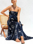 Printed Spaghetti Strap Maxi Dress  Style Ratio