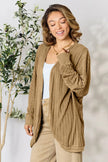 Basic Bae Full Size Ribbed Cocoon Cardigan  Style Ratio