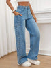 Pearl Embellished Wide Leg Jeans  Style Ratio