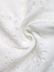 Eyelet Embroidered Button Up Blouse  Style Ratio