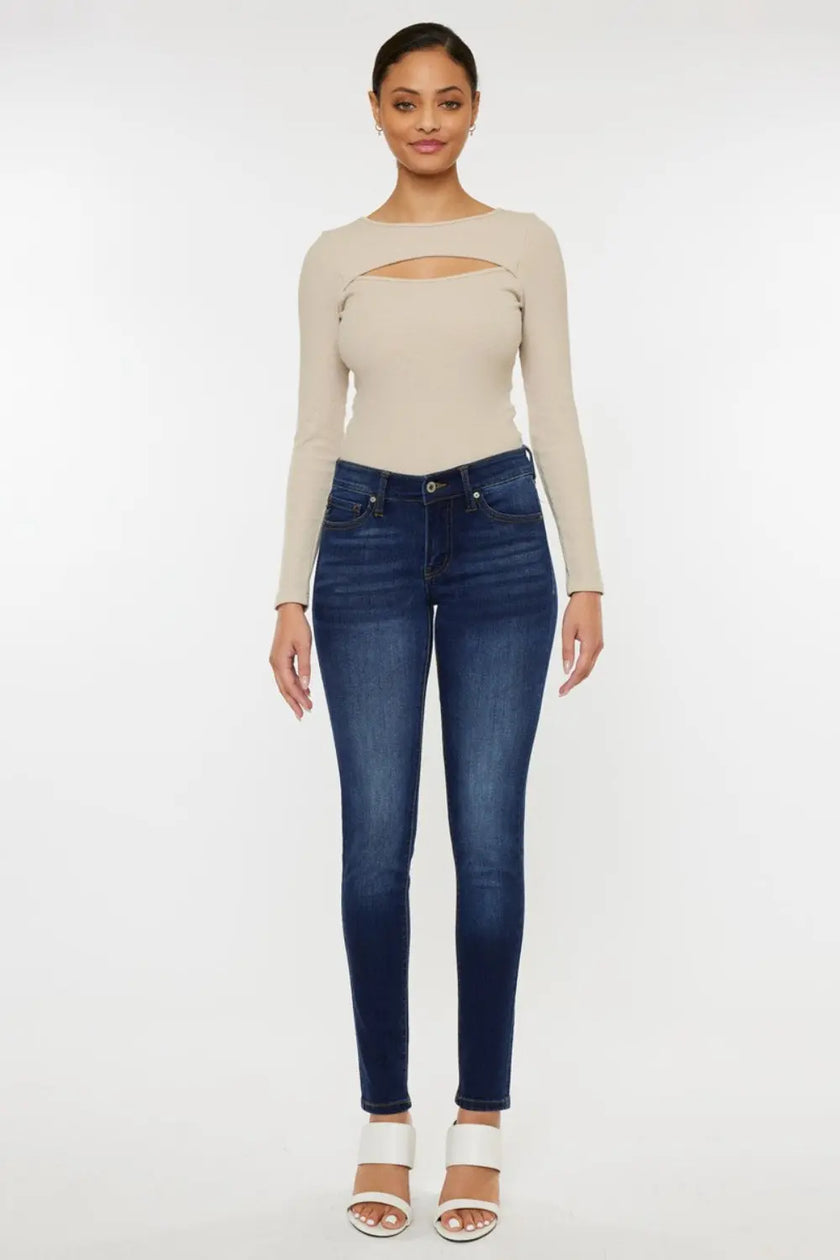 Kancan Mid Rise Gradient Skinny Jeans  Style Ratio