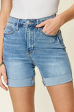 Judy Blue Full Size Tummy Control High Waist Denim Shorts  Style Ratio