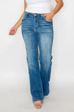 bytos Full Size Distressed High Rise Jeans with Pockets  Style Ratio
