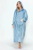 Double Take Pocketed Hooded Midi Lounge Dress  Style Ratio