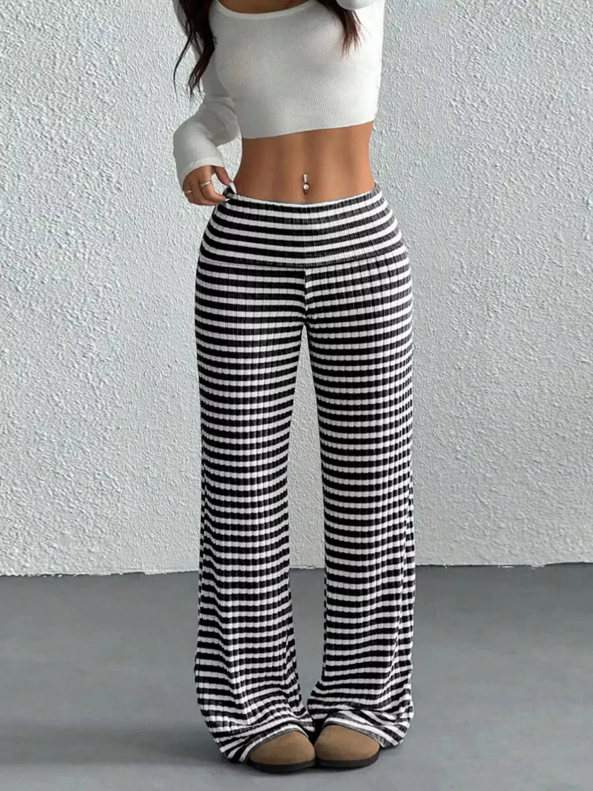 Striped Wide Leg Pants  Style Ratio