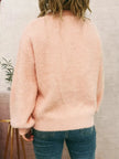 Fuzzy Button-Up Long Sleeve Cardigan  Style Ratio