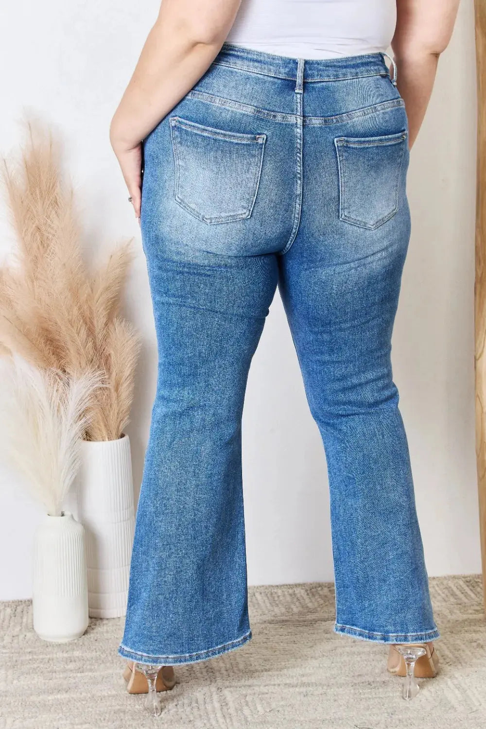 RISEN Full Size High Rise Ankle Flare Jeans  Style Ratio