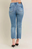 Judy Blue Mr Vintage Wash Destroy Hem Kick Flare Jeans  Style Ratio
