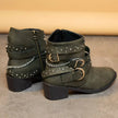 Studded Buckle Ankle Boots  Style Ratio