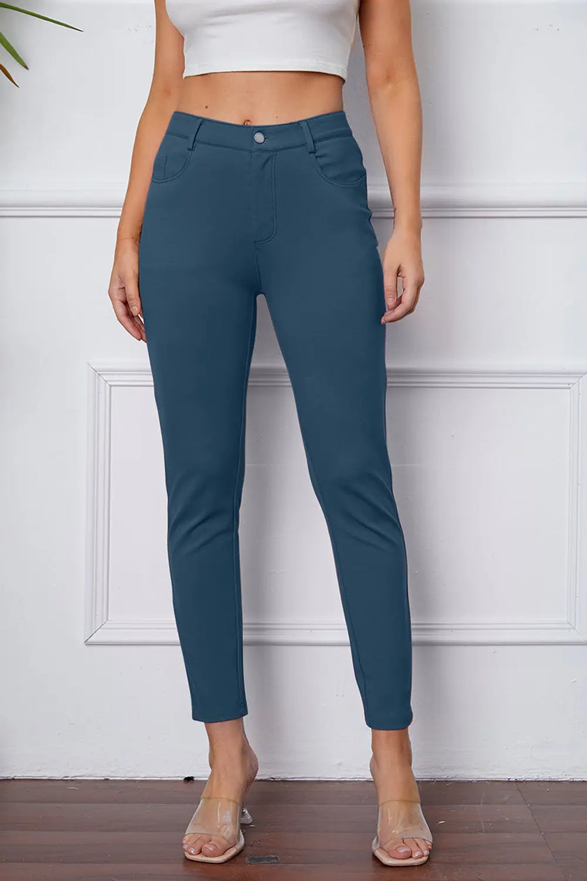 Basic Bae Stretchy Stitch Pants  Style Ratio