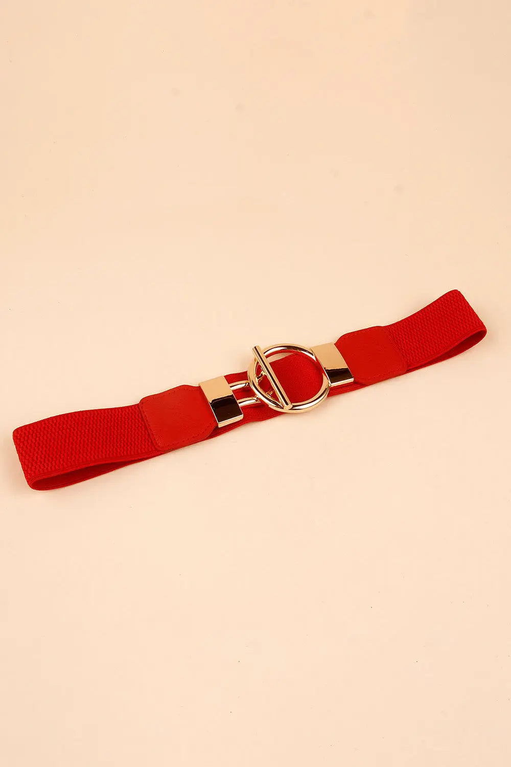 Circle Shape Buckle Zinc Alloy Buckle PU Leather Belt  Style Ratio