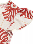Printed V-Neck Cap Sleeve Dress  Style Ratio