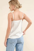 And The Why Satin Cami with Adjustable Strap  Style Ratio