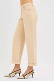 RISEN Tummy Control Mid Rise Ankle Barrel Relaxed Baggy  Style Ratio
