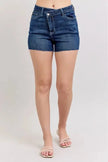 Judy Blue High Waist Criss-Cross Waistband Denim Shorts  Style Ratio