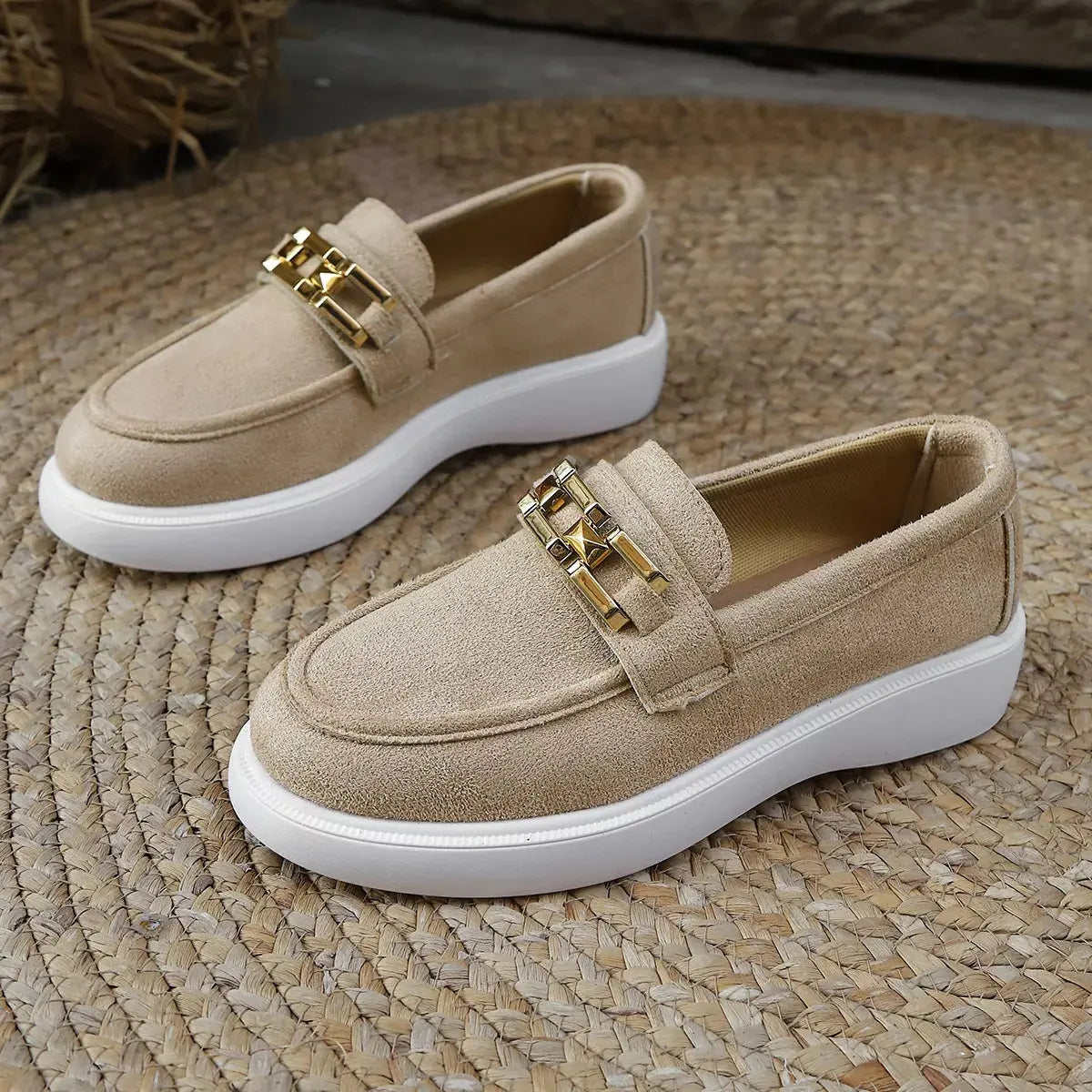 Round Toe Platform Slip-Ons  Style Ratio