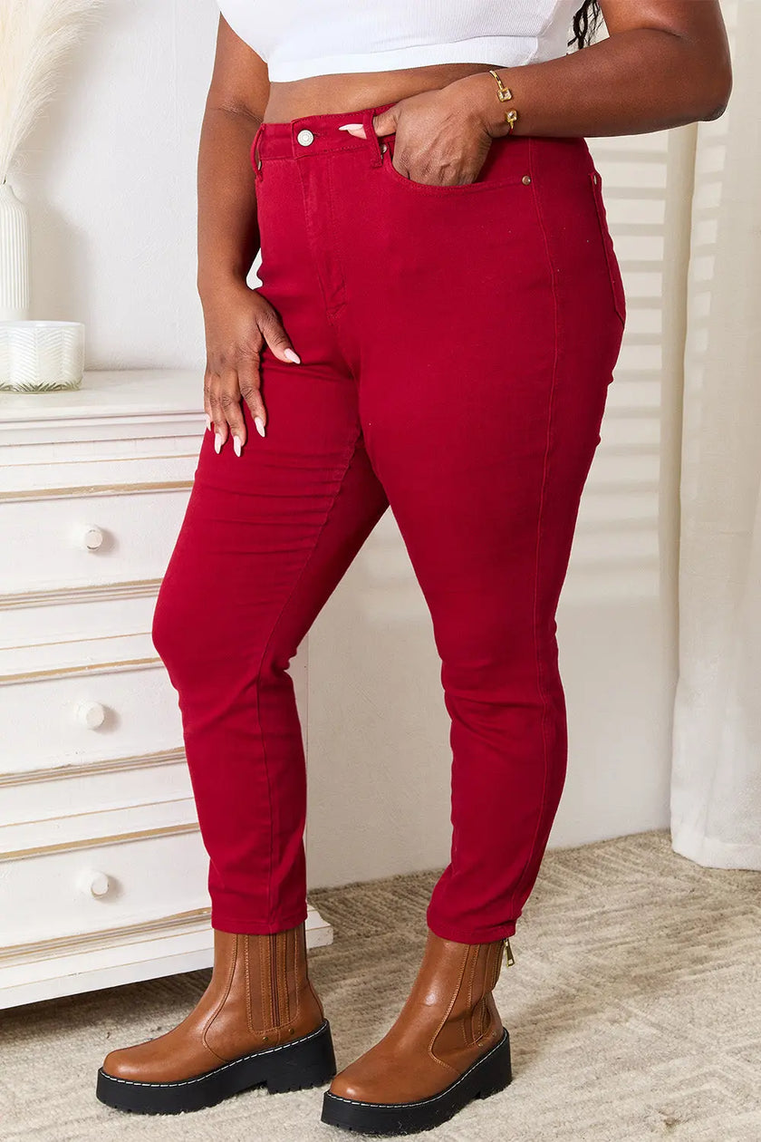 Judy Blue Full Size High Waist Tummy Control Skinny Jeans  Style Ratio