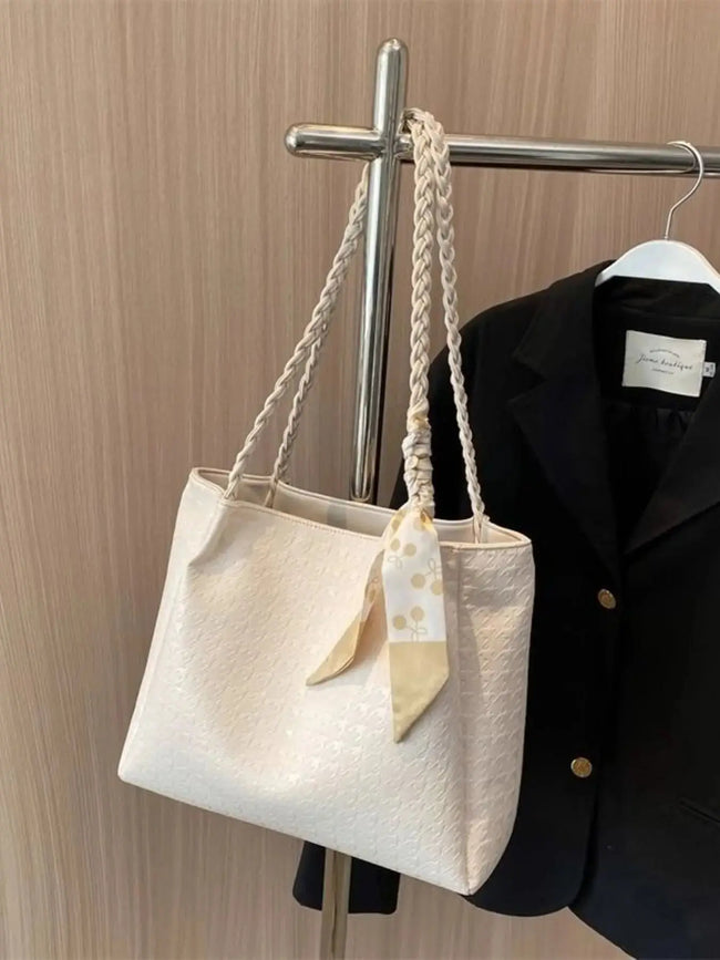 Braided Handle Tote Bag  Style Ratio