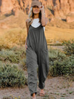 Double Take Full Size Sleeveless V-Neck Pocketed Jumpsuit  Style Ratio