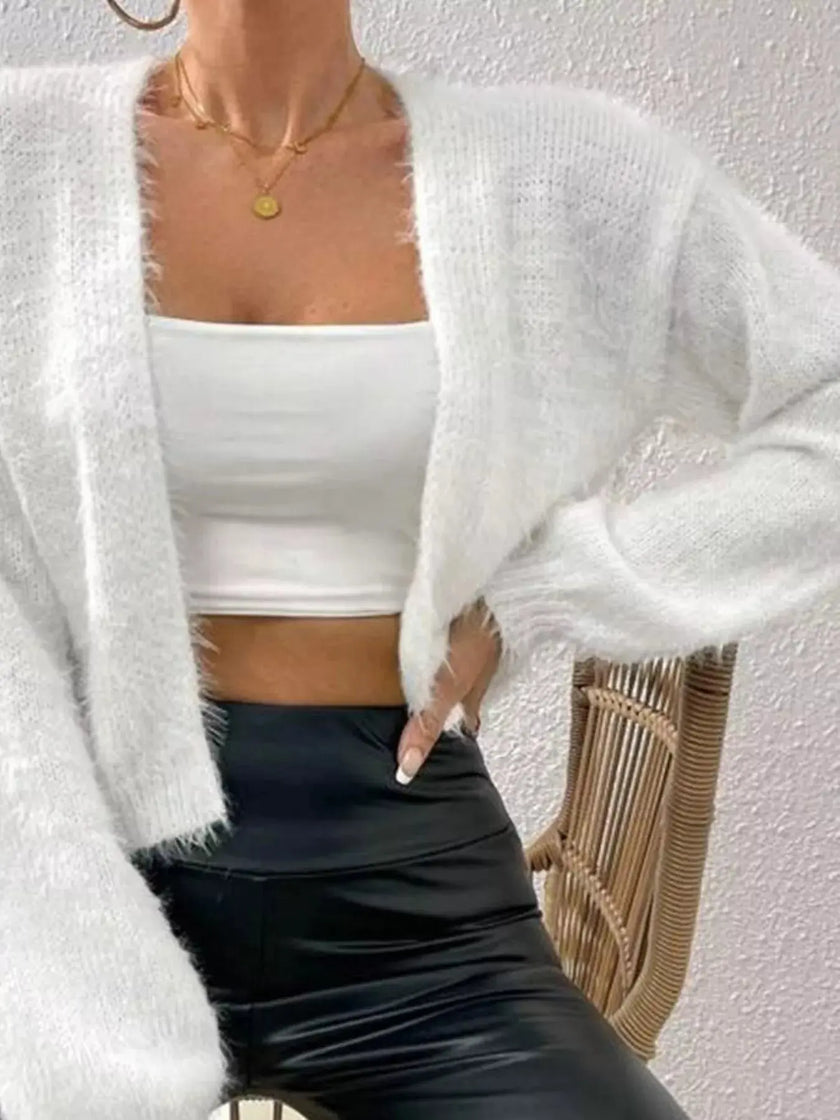 Open Front Long Sleeve Cardigan  Style Ratio