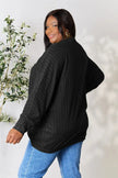 Basic Bae Full Size Ribbed Cocoon Cardigan  Style Ratio