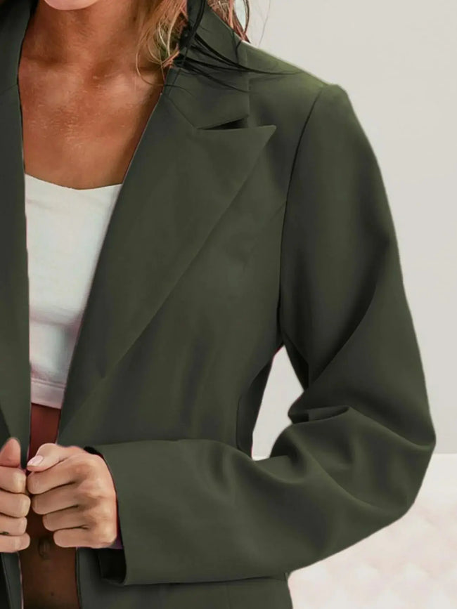 BiBi Single Breasted Peaked Lapel Blazer  Style Ratio