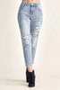 RISEN Distressed Slim Cropped Jeans  Style Ratio