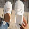 Mesh Round Toe Platform Slip-Ons  Style Ratio