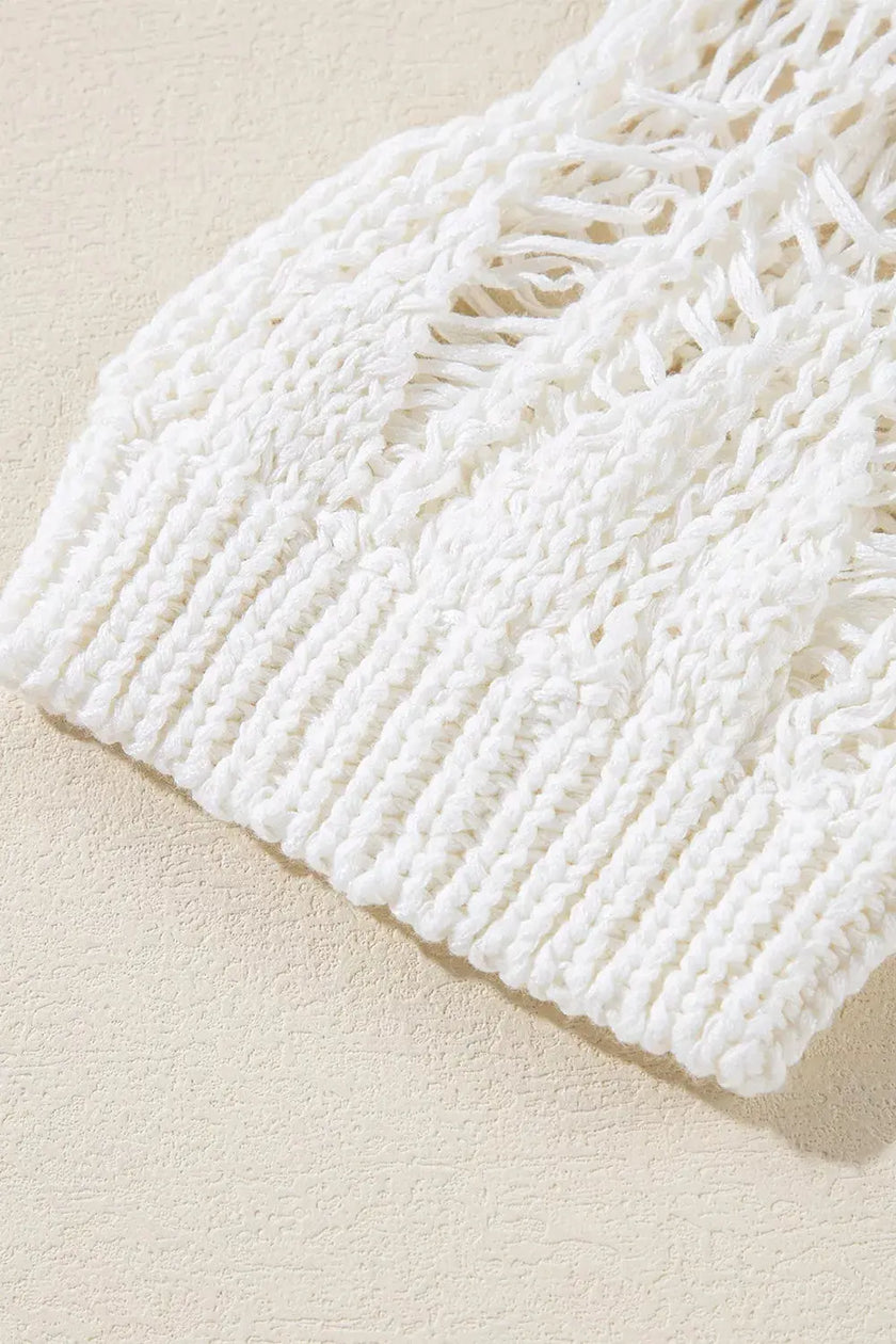 Hollow Out Long Sleeve Sweater  Style Ratio
