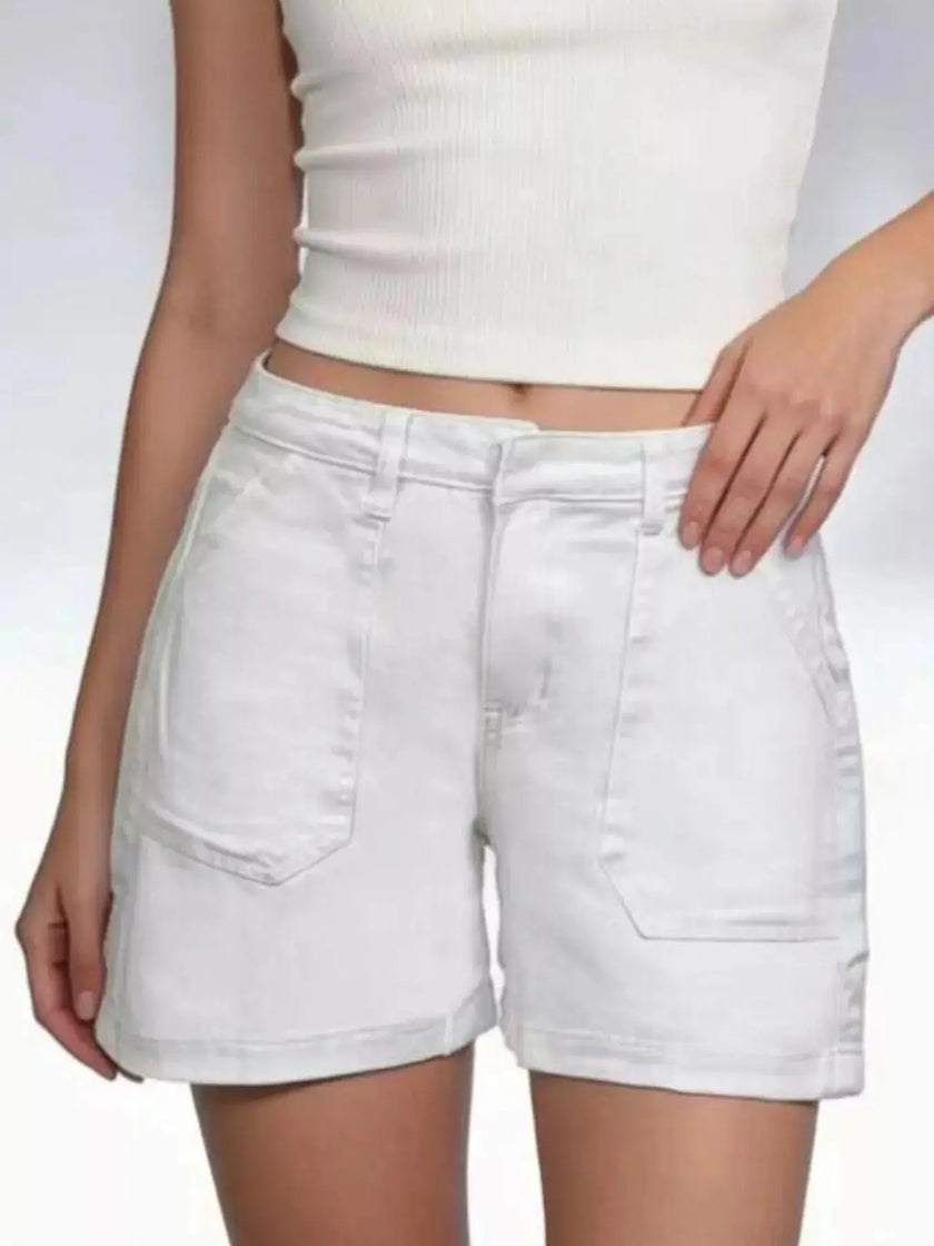 Pocketed Denim Shorts  Style Ratio