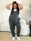 Double Take Full Size Sleeveless V-Neck Pocketed Jumpsuit  Style Ratio