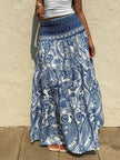 Paisley Print Maxi Skirt  Style Ratio