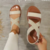 Open Toe Crisscross Sandals  Style Ratio