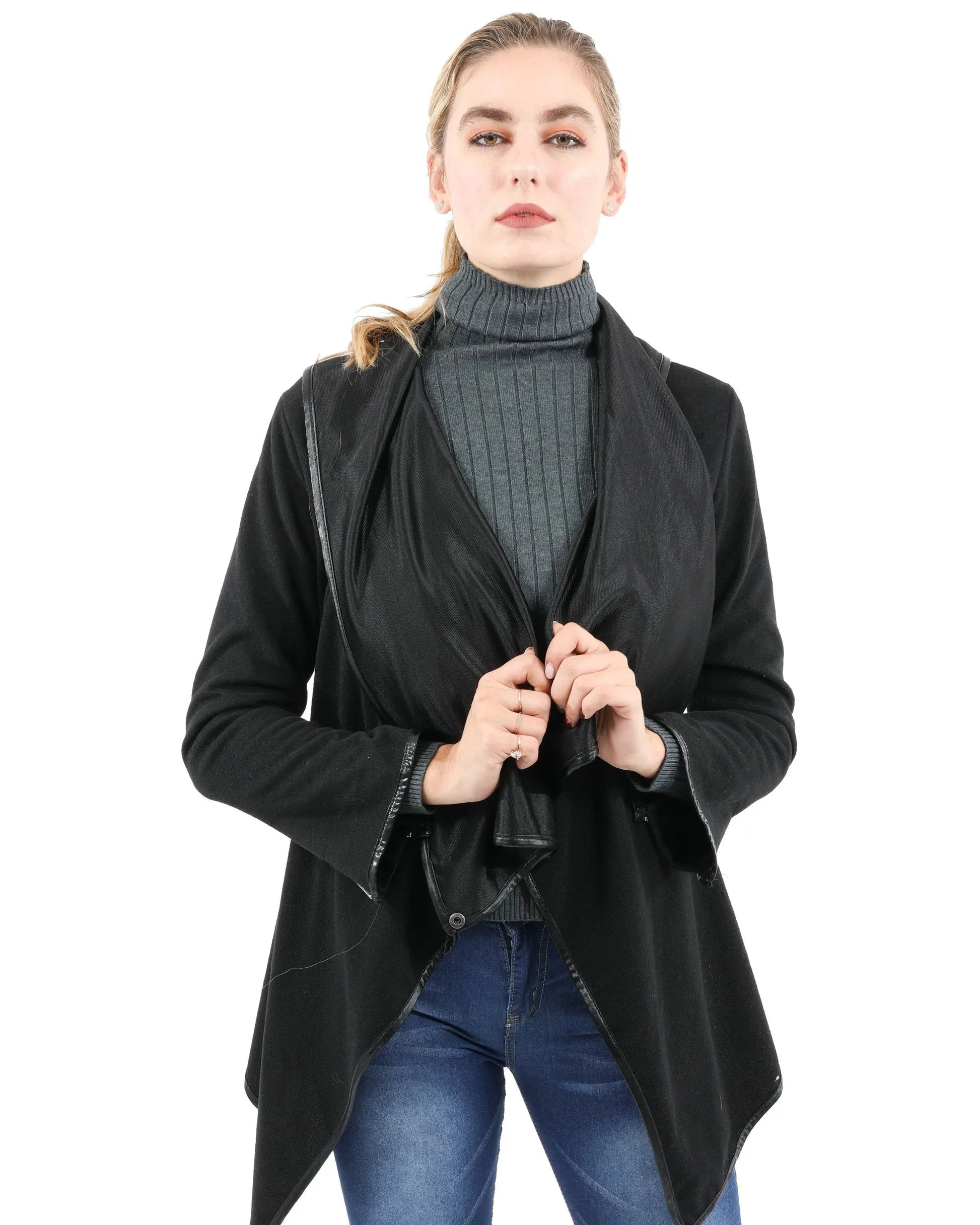 Bowmont Drape Collar Jacket - Style Ratio
