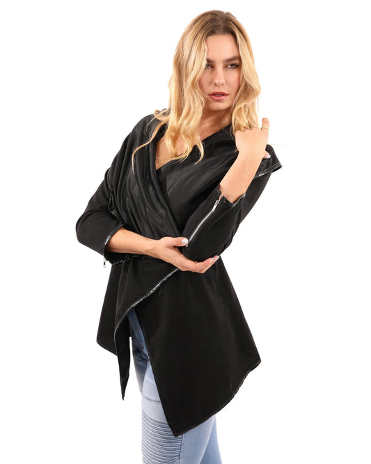 Bowmont Drape Collar Jacket - Style Ratio