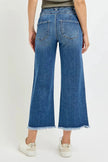 RISEN High Rise Crop Wide Leg Jeans with Wide Band Detail  Style Ratio